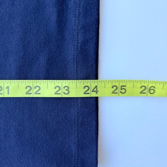 Lauren Ralph Lauren Size M Navy Blue Y2K V-Neck Henley Top 3/4 Sleeve Stretch - Picture 9 of 10